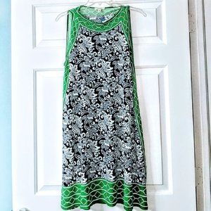 Summe A-line dress med Max Studio Navy |Green